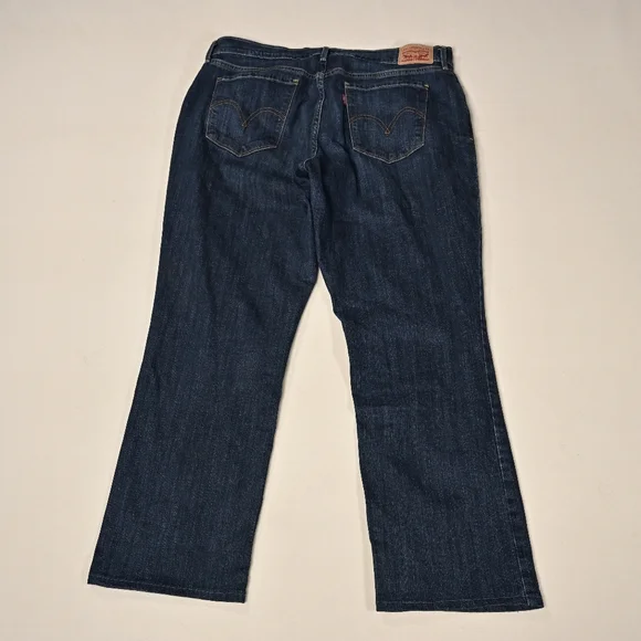 Levis 505 Jeans Womens Size 33 Straight Mid Rise Dark Wash Normcore Y2K - Picture 12 of 14